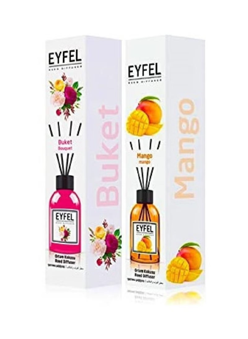 [2PACK] EYFEL REED DIFFUSER - BUKET , MANGO -120ML