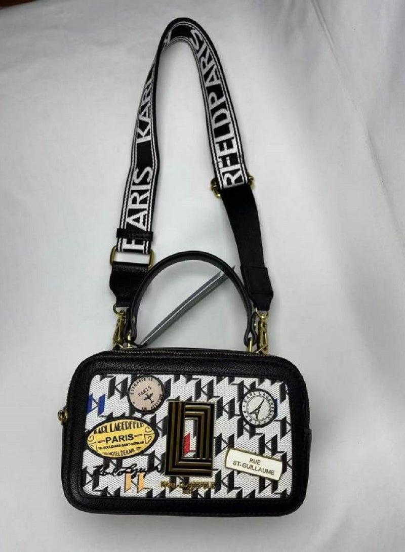 Karl Lagerfeld Paris SIMONE CAMERA PATCH CROSSBODY