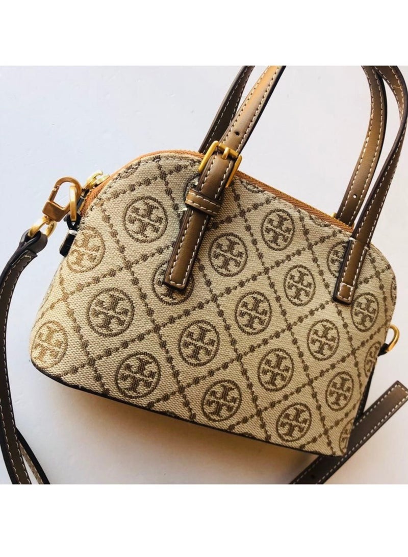 Tory Burch Old Flower Full Print Tote Crossbody Shoulder Bag