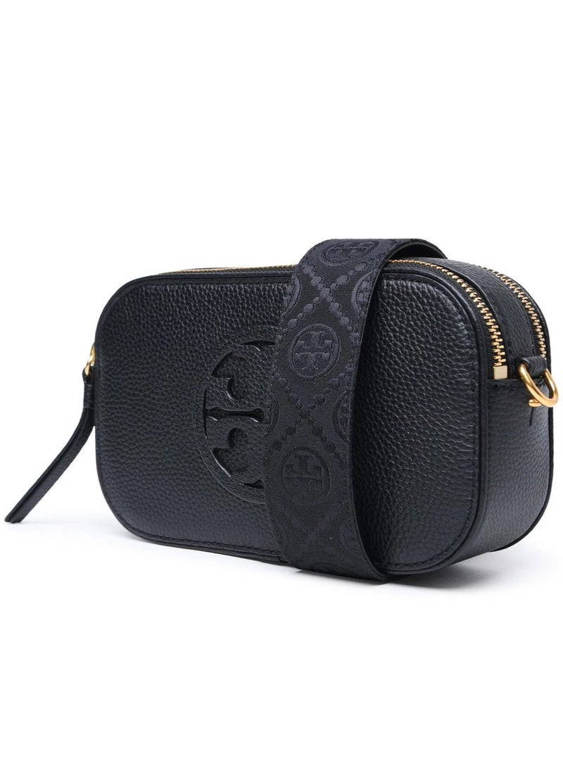 Tory Burch Miller Hardware Buckle Title Stitch Classic Print Leather Camera Bag Shoulder Bag Mini