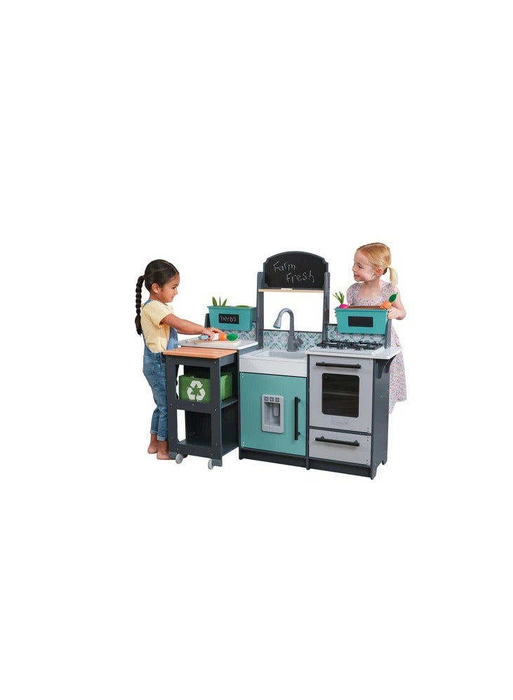 Kidkraft Garden Gourmet Play Kitchen with EZ Kraft Assembly