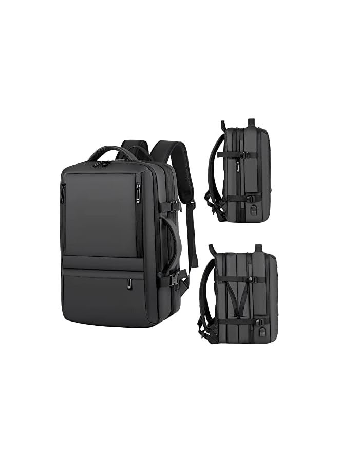 Business Travel Waterproof Backpack, Multi-functional Large Capacity Expandable Computer Bag for Handheld or Shoulder Carry