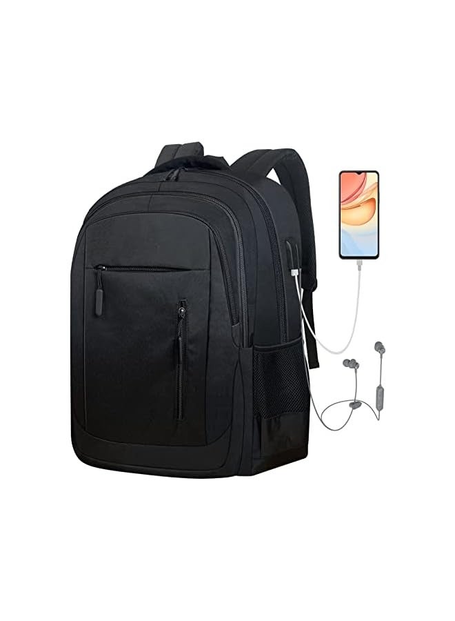 Laptop Backpack for Men Women, 17.3 Inch Travel Backpacks Students BookBag with Laptop Compartment for Girl Boy, Business Work Casual Computer Daypack with USB Charging/Headphone Port