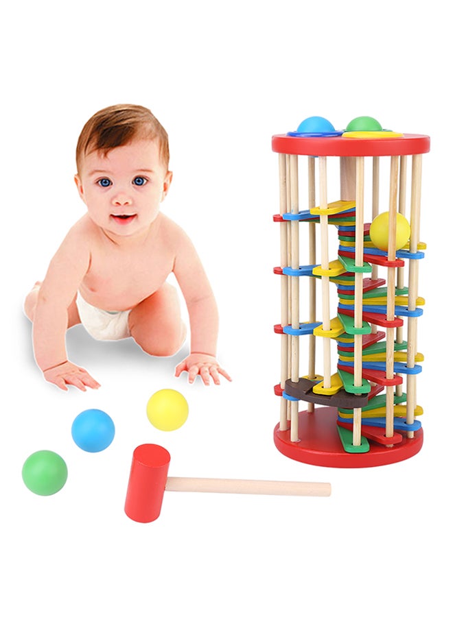 Wooden Pounding Toy Environment Friendly Multicolored Sturdy And Durable