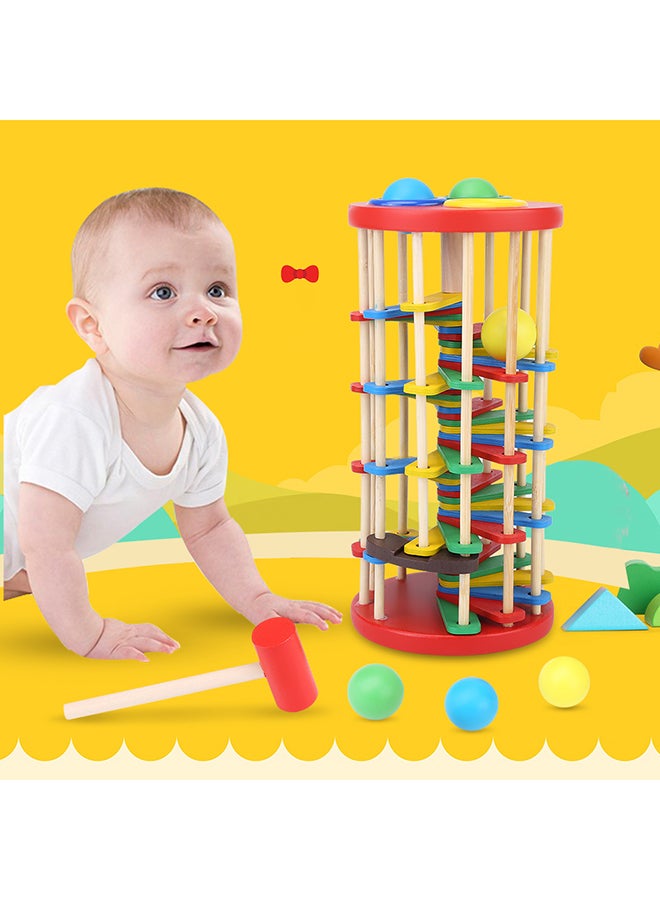 Wooden Pounding Toy Environment Friendly Multicolored Sturdy And Durable