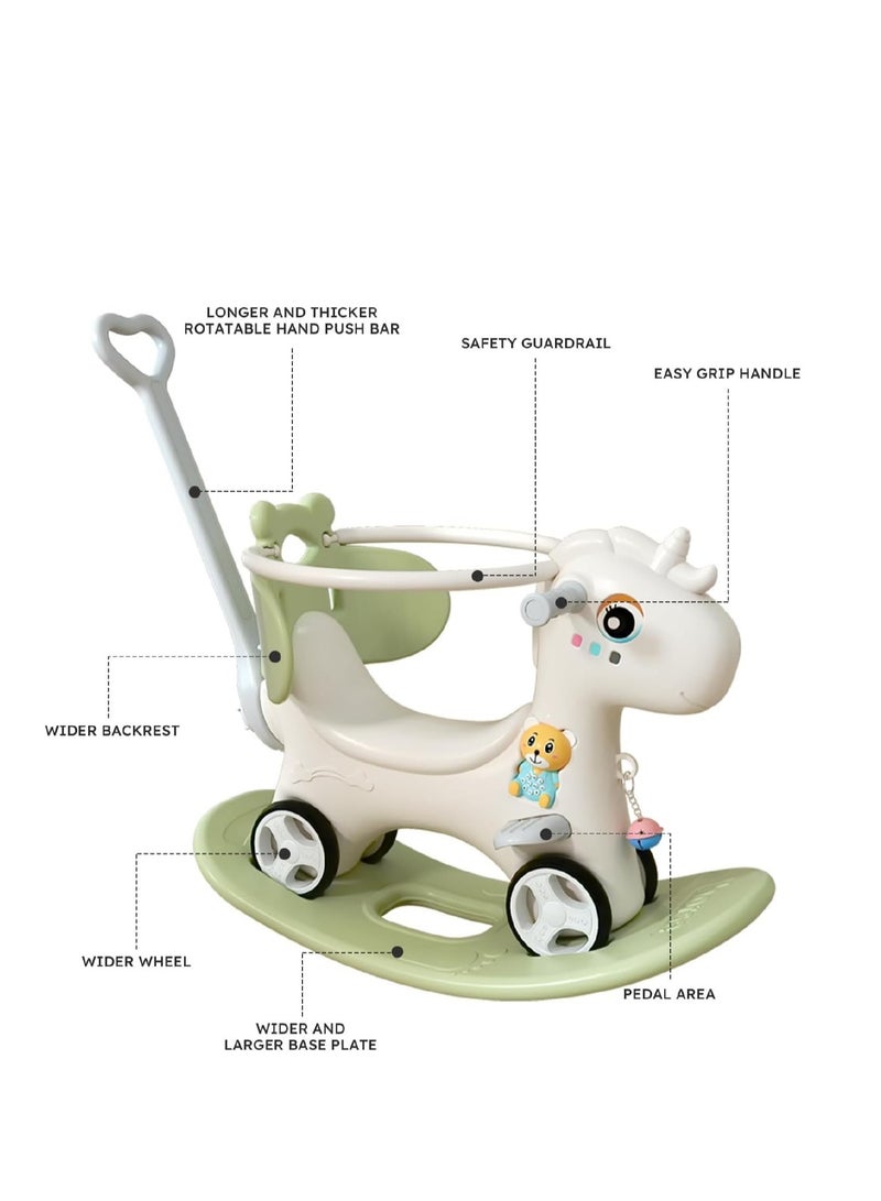 Horse Rocking Horse Riding On Toys for Toddler Two-in-one Roller Coaster Multi-function Toy 1-4 Years