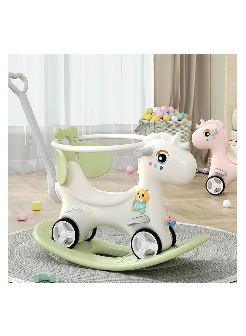 Horse Rocking Horse Riding On Toys for Toddler Two-in-one Roller Coaster Multi-function Toy 1-4 Years