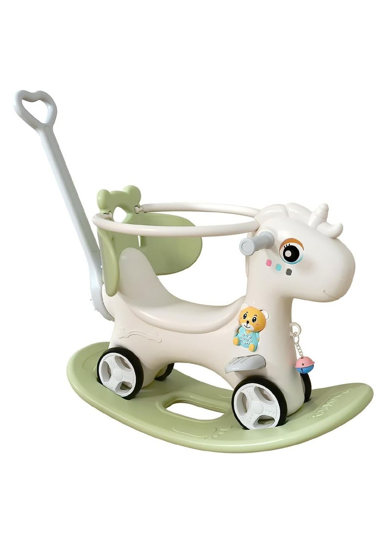 Horse Rocking Horse Riding On Toys for Toddler Two-in-one Roller Coaster Multi-function Toy 1-4 Years