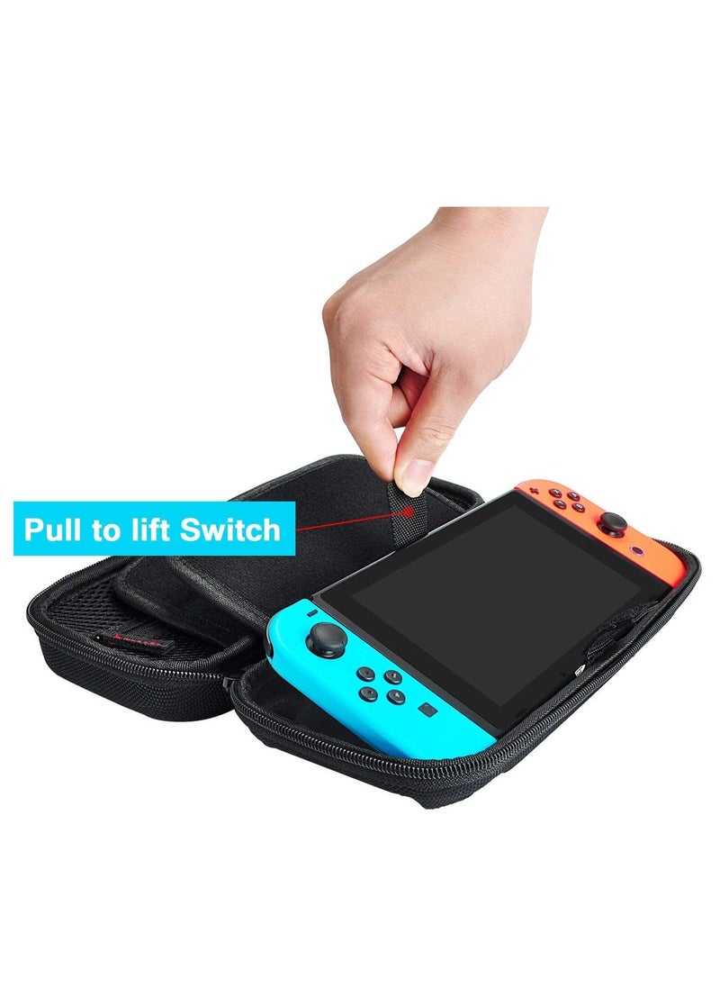 Switch Carrying Case for Nintendo Switch With 20 Games Cartridges Protective Hard Shell Travel Carrying Case Pouch for Nintendo Switch Console Accessories