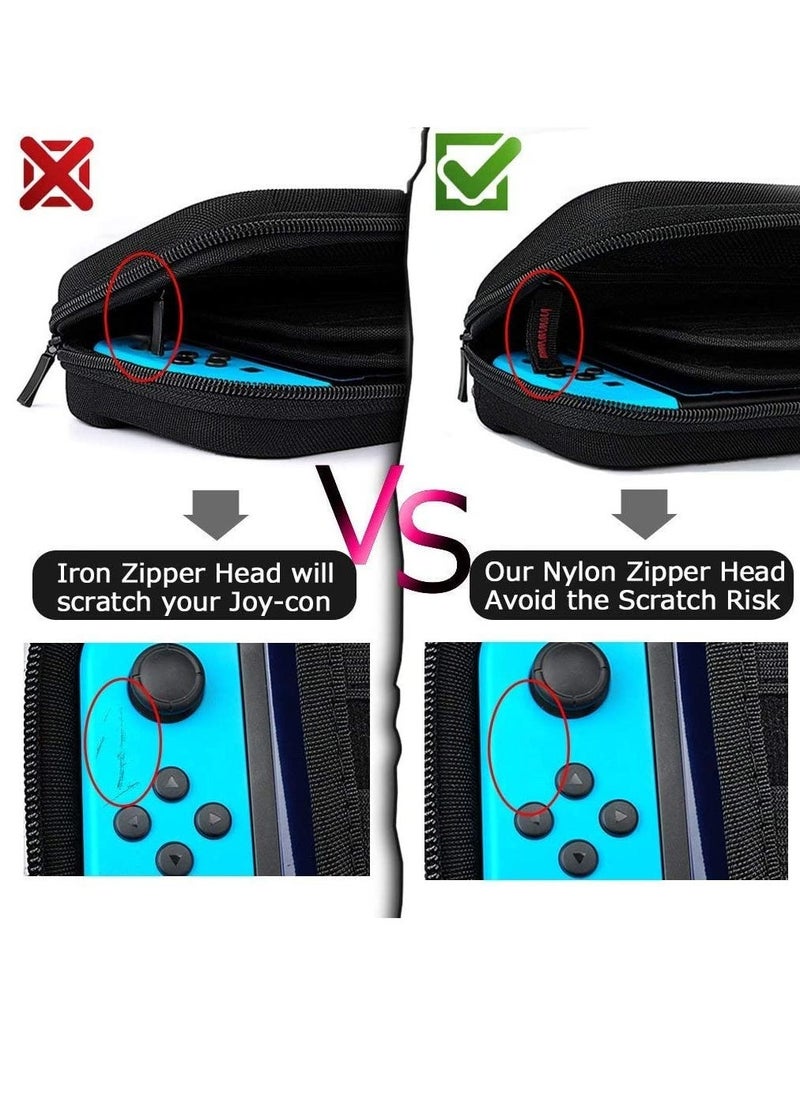 Switch Carrying Case for Nintendo Switch With 20 Games Cartridges Protective Hard Shell Travel Carrying Case Pouch for Nintendo Switch Console Accessories