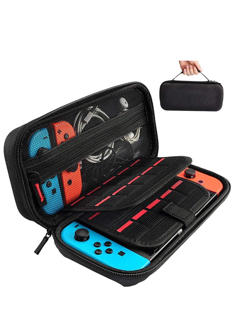 Switch Carrying Case for Nintendo Switch With 20 Games Cartridges Protective Hard Shell Travel Carrying Case Pouch for Nintendo Switch Console Accessories