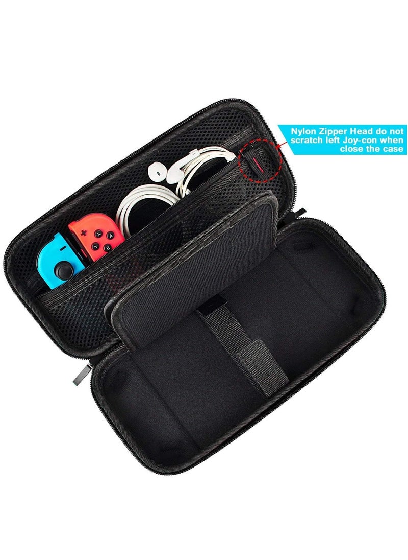 Switch Carrying Case for Nintendo Switch With 20 Games Cartridges Protective Hard Shell Travel Carrying Case Pouch for Nintendo Switch Console Accessories