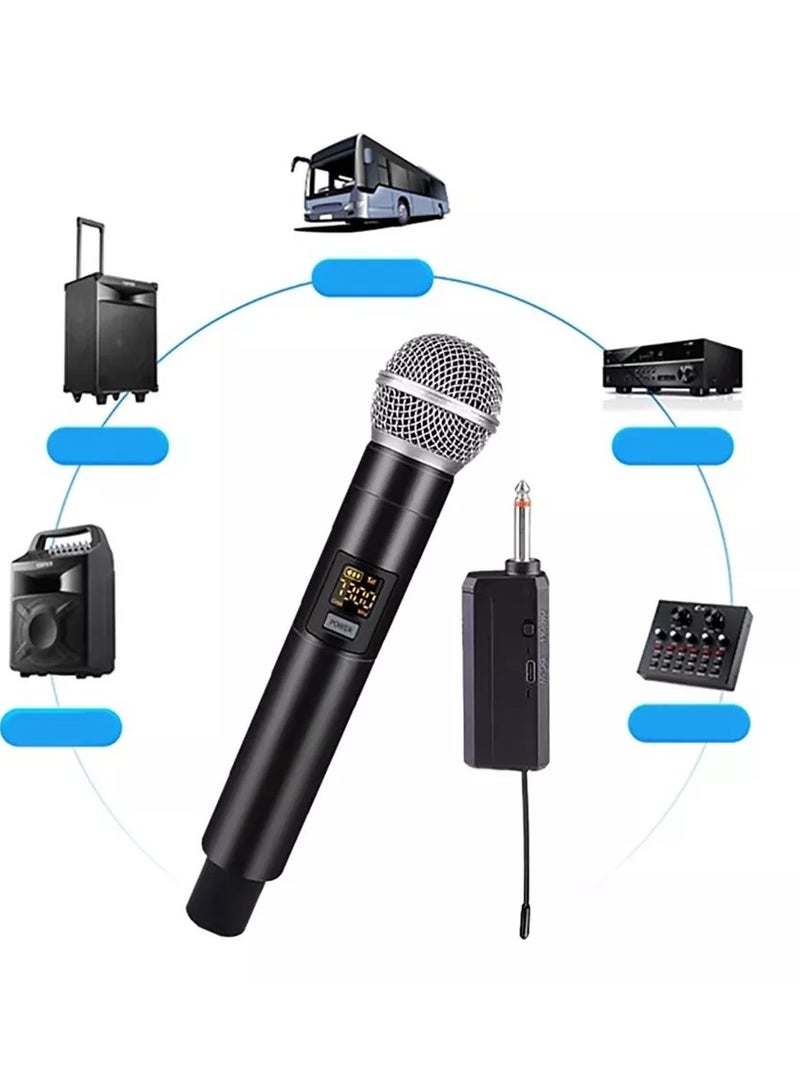 Wireless Dual Microphone Professional Transmitter and Receiver System Universal