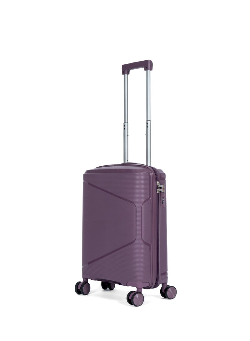 Unbreakable Travel Luggage Set with Hand Carry Trolley and Suitcases Featuring Double Spinner Wheels