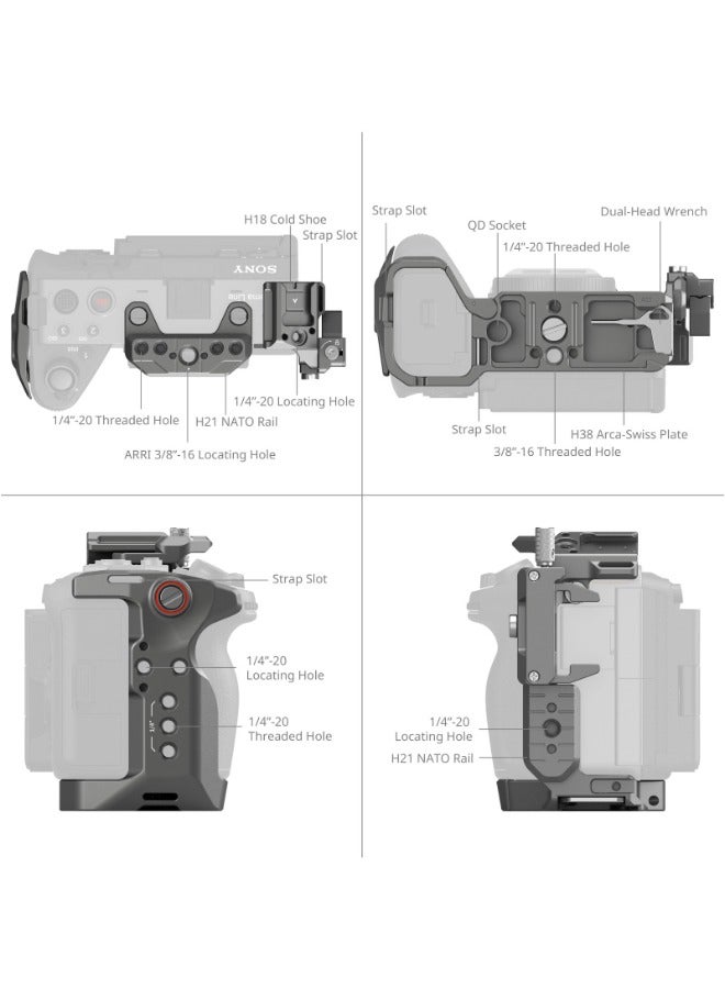 SmallRig HawkLock Quick Release Cage Kit for Sony FX3 / FX30 4770
