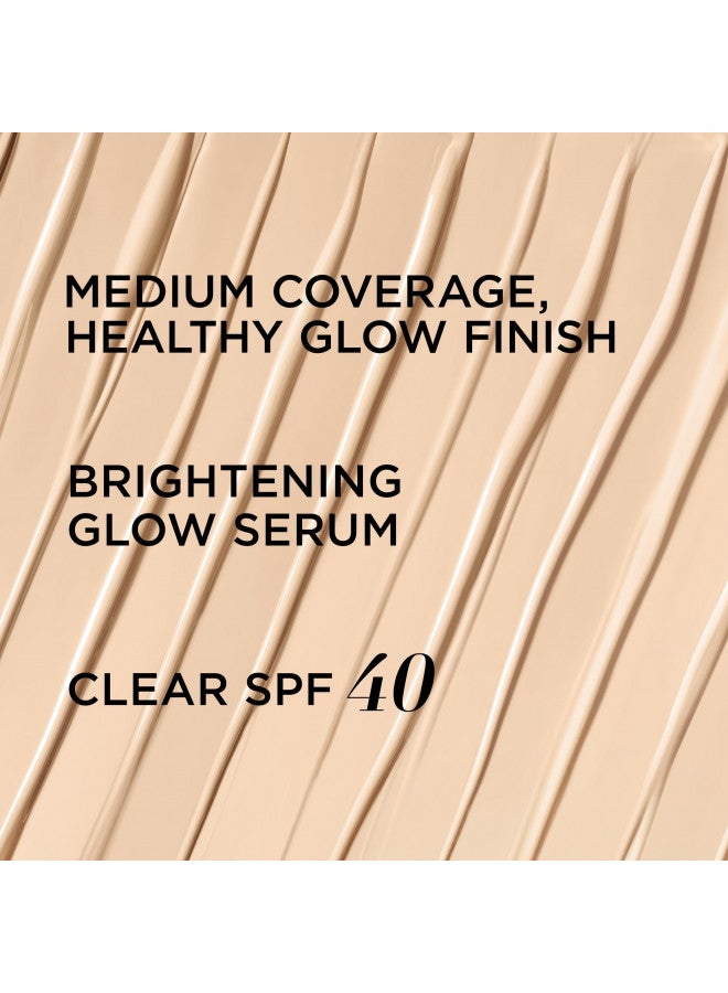 IT Cosmetics CC+ Nude Glow Lightweight Foundation + Glow Serum with SPF 40 - With Niacinamide, Hyaluronic Acid & Green Tea Extract - Light Medium - 1.08 fl oz