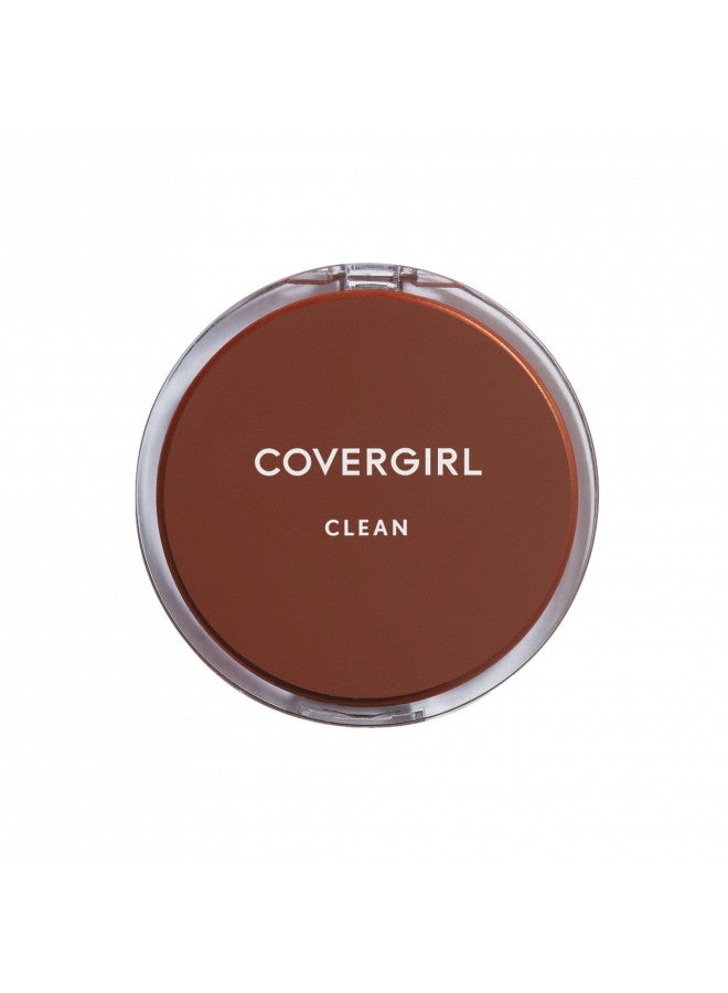 COVERGIRL Clean Pressed Powder Foundation Soft Honey 155, .39 oz (packaging may vary)