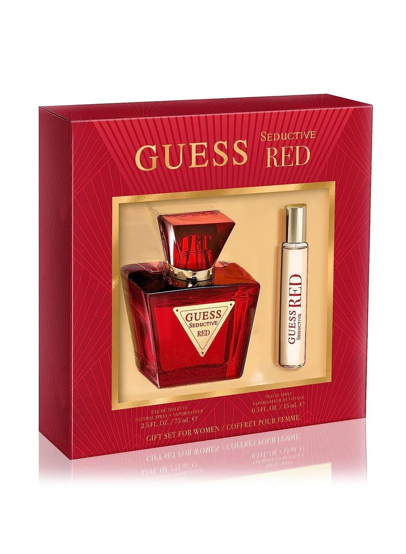 Guess Ladies Red Gift Set Fragrances