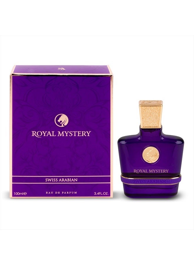 Royal Mystery - Luxury Products From Dubai - Long Lasting And Addictive Personal EDP Spray Fragrance - A Seductive, Signature Aroma - The Luxurious Scent Of Arabia - 3.4 Oz