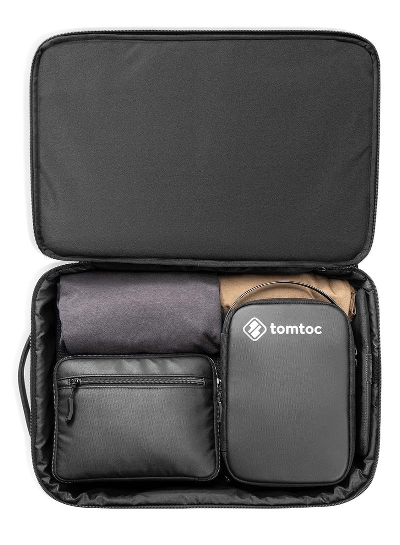 Travel Backpack for PS5/ PS5 Pro Console, Accessories, Eco-Friendly Protective Carrying Case Storage Bag Compatible with Sony PlayStation 5 Console, Headset, 2 Game Discs, PS5 Controller, Charging Station