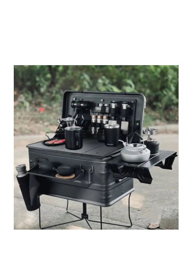 Aluminum and magnesium alloy Outdoor Camping Kitchen Boxes and Folding Cooking Table, fishing gear organizer, toy organizer, home clothes organizer