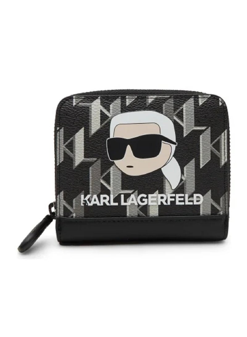 Karl Lagerfeld Paris Ikonik Small Zip Wallet