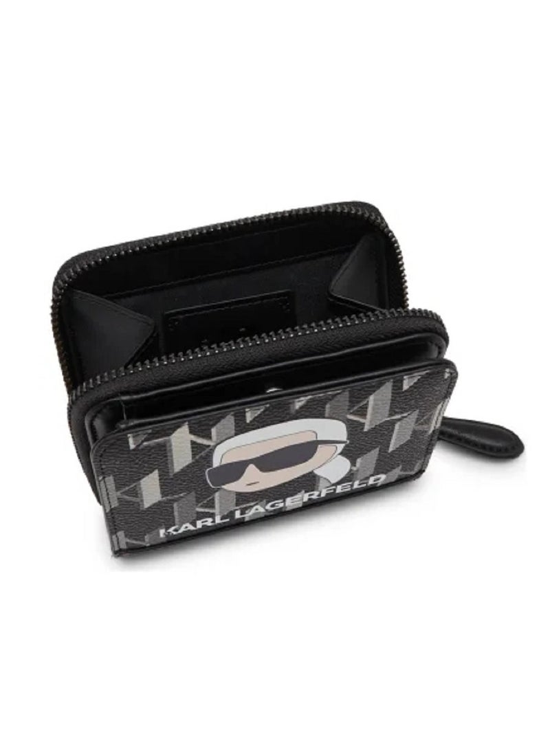 Karl Lagerfeld Paris Ikonik Small Zip Wallet