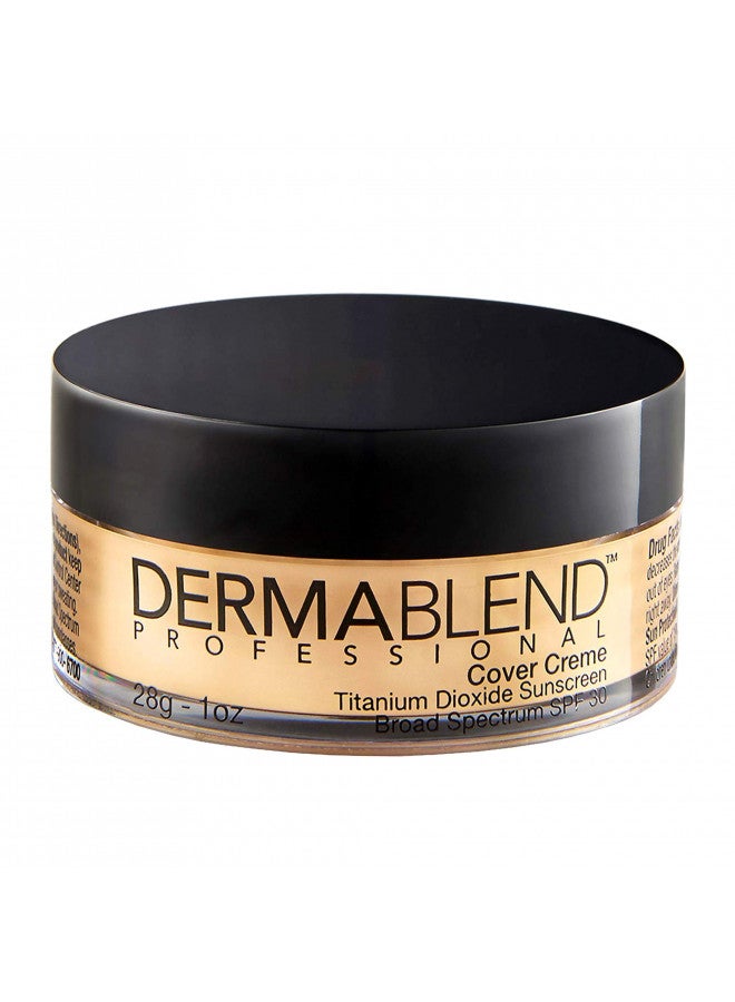 Dermablend Cover Creme High Coverage Foundation with SPF 30, 30W Yellow Beige, 1 Oz.