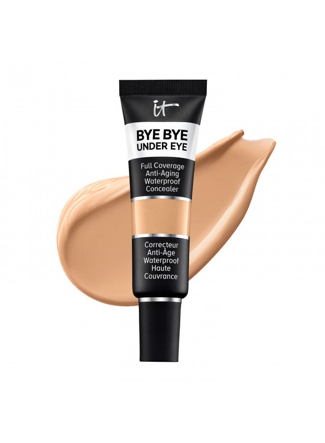 IT Cosmetics Bye Bye Under Eye Full Coverage Concealer - for Dark Circles, Fine Lines, Redness & Discoloration - Waterproof - Anti-Aging - Natural Finish 25.0 Medium Natural (N), 0.4 fl oz