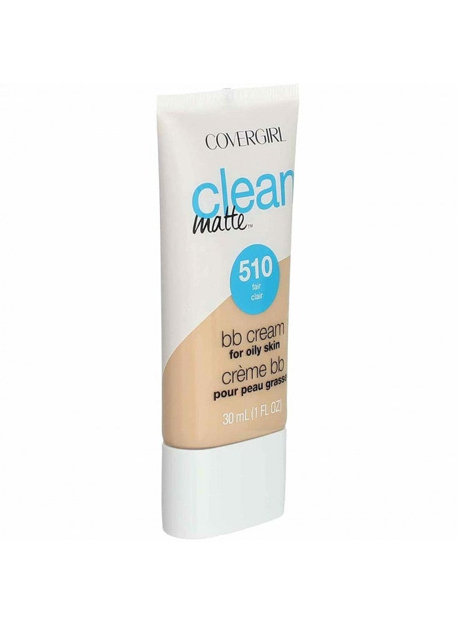 COVERGIRL Clean Matte BB Cream For Oily Skin, Fair 510, (Packaging May Vary) Water-Based Oil-Free Matte Finish BB Cream, 1 Fl Oz (1 Count)