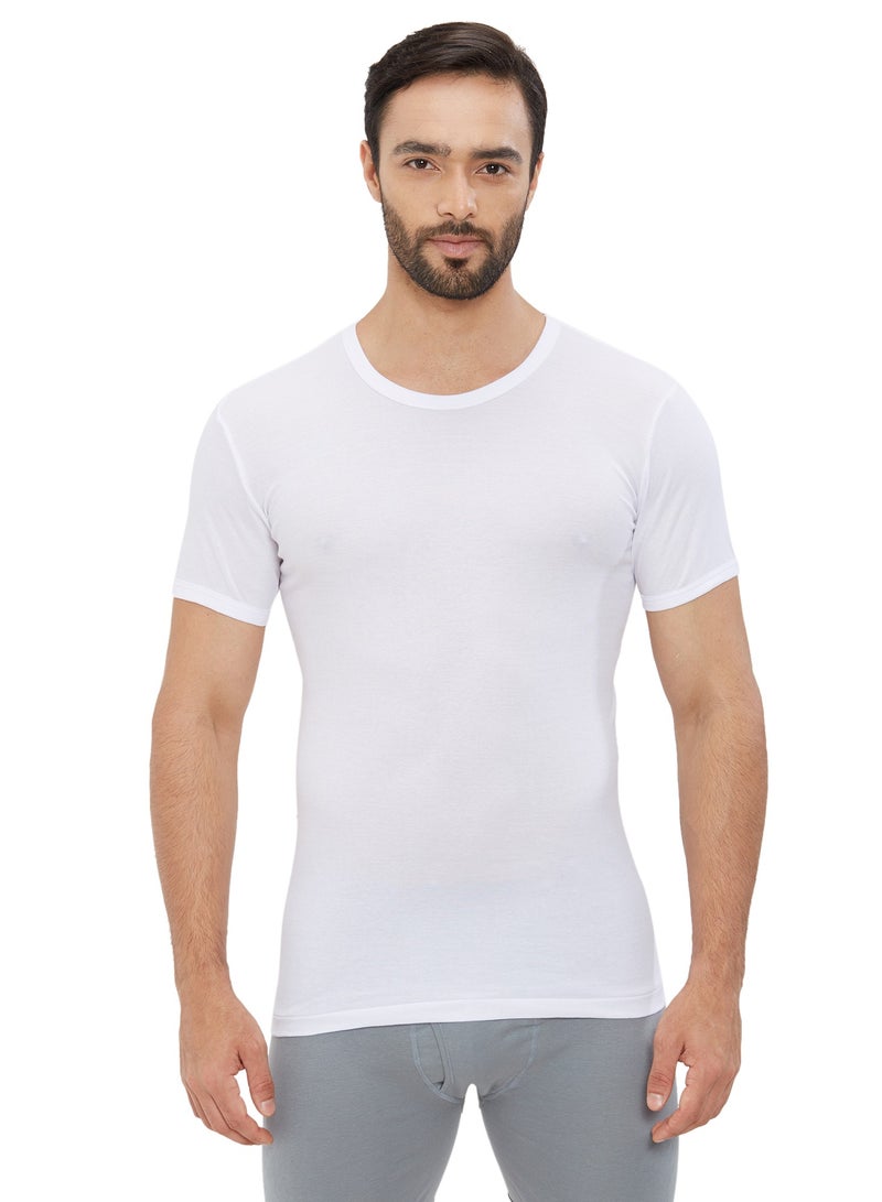 MEN'S AEROCOOL ROUND NECK UNDERSHIRT (PACK OF 3) - WHITE