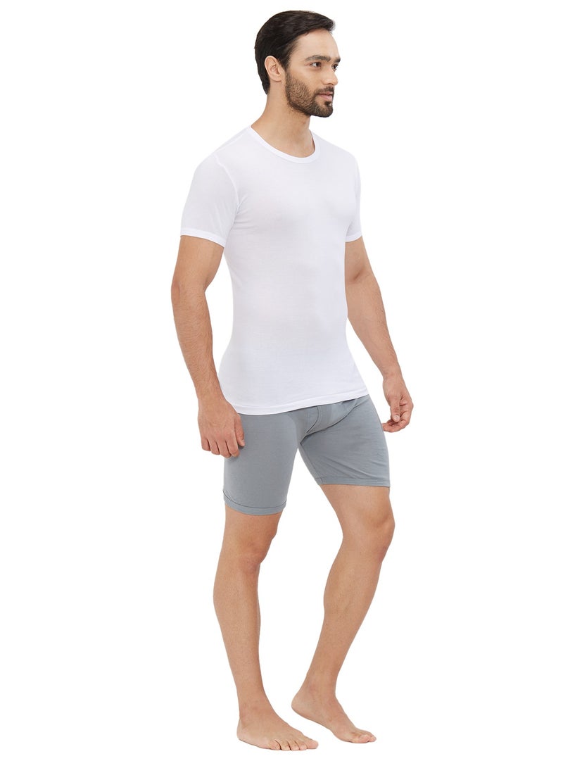 MEN'S AEROCOOL ROUND NECK UNDERSHIRT (PACK OF 3) - WHITE