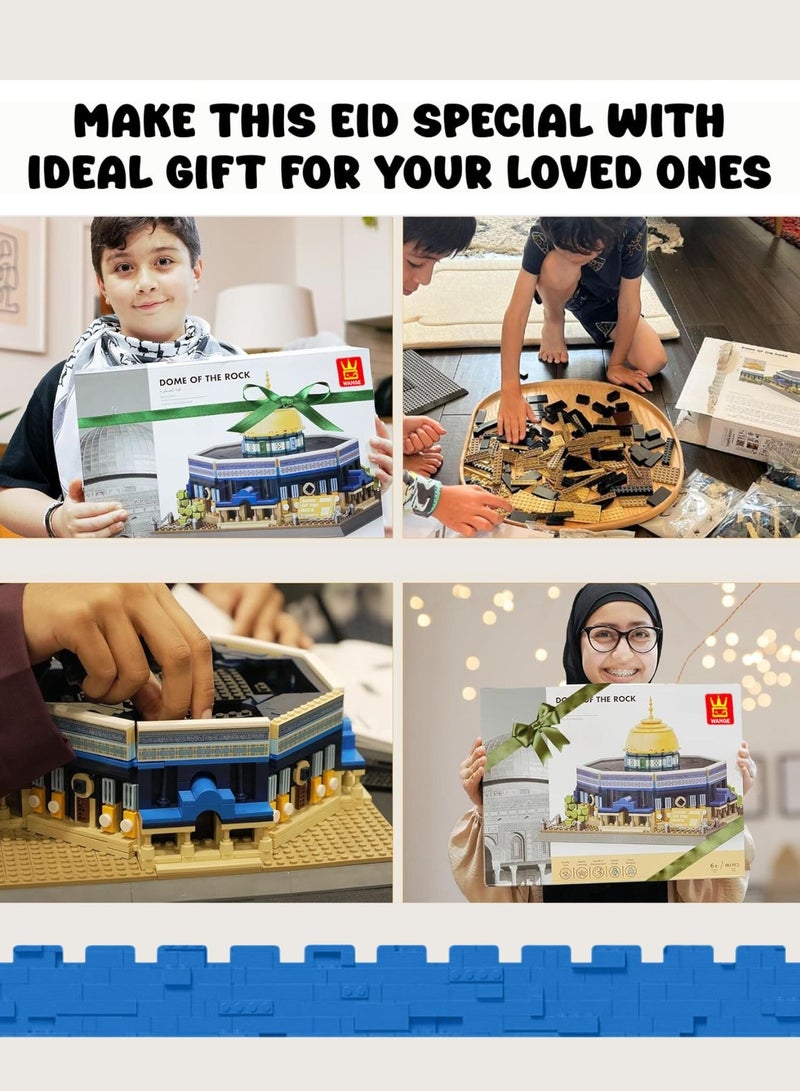 Dome of The Rock Building Blocks Set- 983 Pcs Masjid Al Aqsa Construction Toys-Best Islamic Learning And Education Gift For Kids