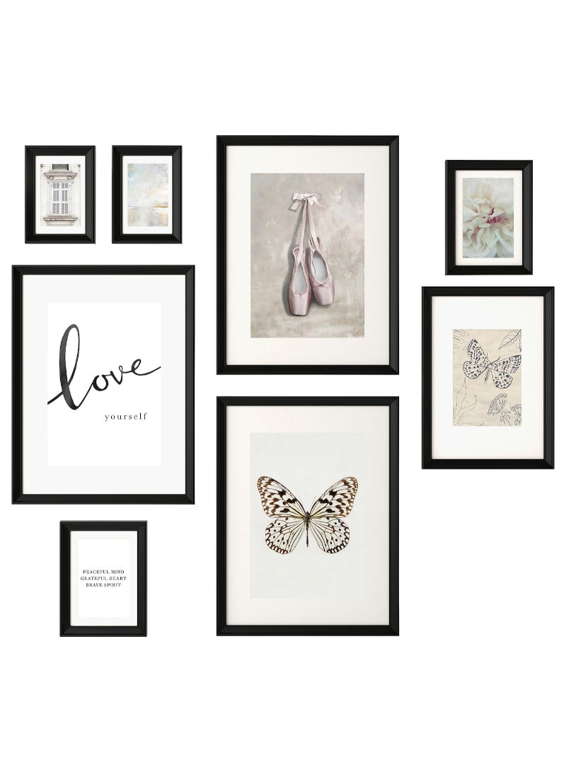 Frame with poster, set of 8