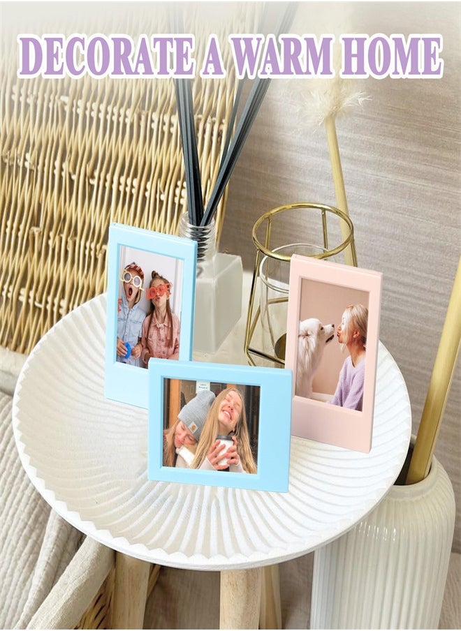 For Instax Mini Photo Frames 2x3, for Polaroid Picture Frames, Mini Instant Film-Colorful Photo Frame for Desktop Tabletop 10 Pack