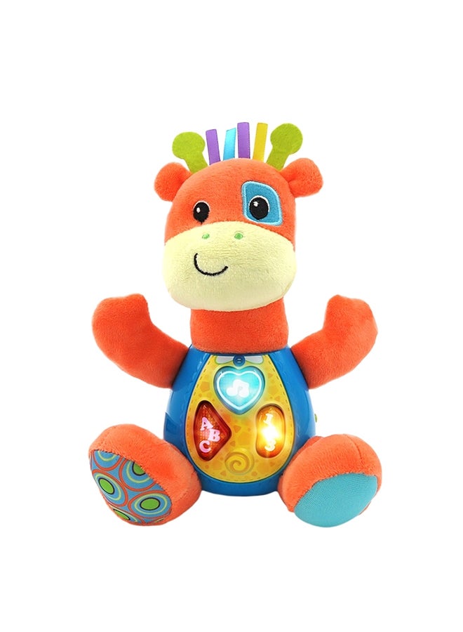 Winfun Sing ’N Learn Patch the Giraffe – Interactive Musical Plush with Lights & Learning Phrases | Educational Toy Sing-Along Plush with Rhymes, Songs & Light-Up Buttons | Infant Ages 3 Months+