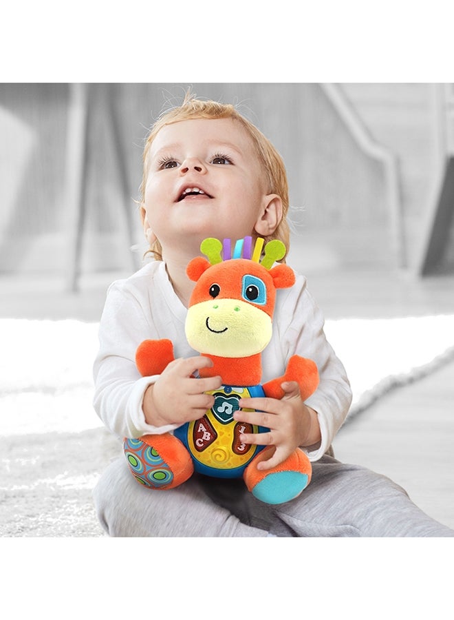 Winfun Sing ’N Learn Patch the Giraffe – Interactive Musical Plush with Lights & Learning Phrases | Educational Toy Sing-Along Plush with Rhymes, Songs & Light-Up Buttons | Infant Ages 3 Months+