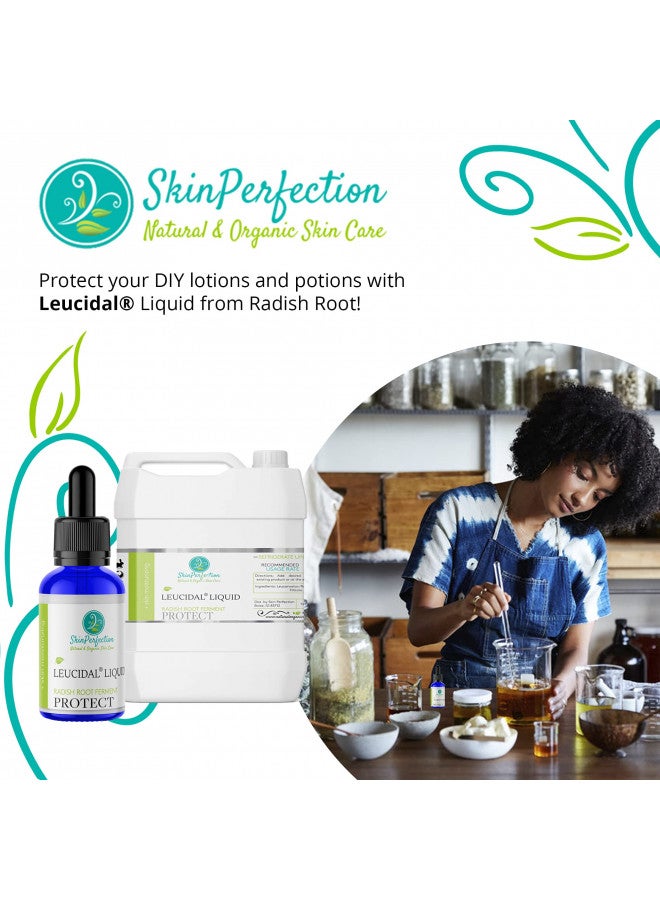 Leucidal® Liquid Radish Root Superior Natural DIY Lotion Making ECOCERT Alternative to Synthetic Preservatives Protect Homemade Hyaluronic Acid Serums Skin Perfection