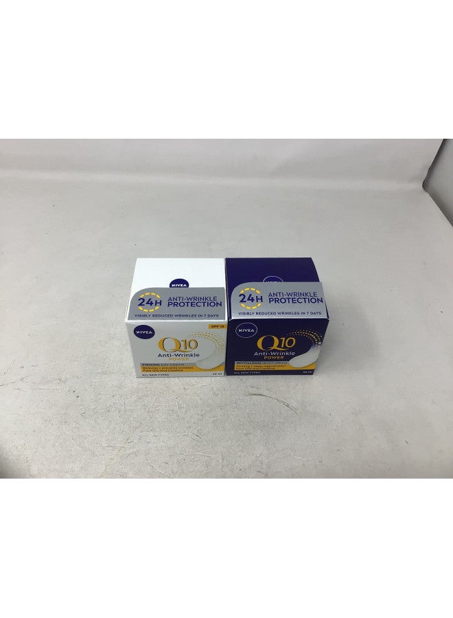 Nivea Q10 SPF 15 Anti-Wrinkle Face Day Cream Plus Face Night Cream, 50 ml
