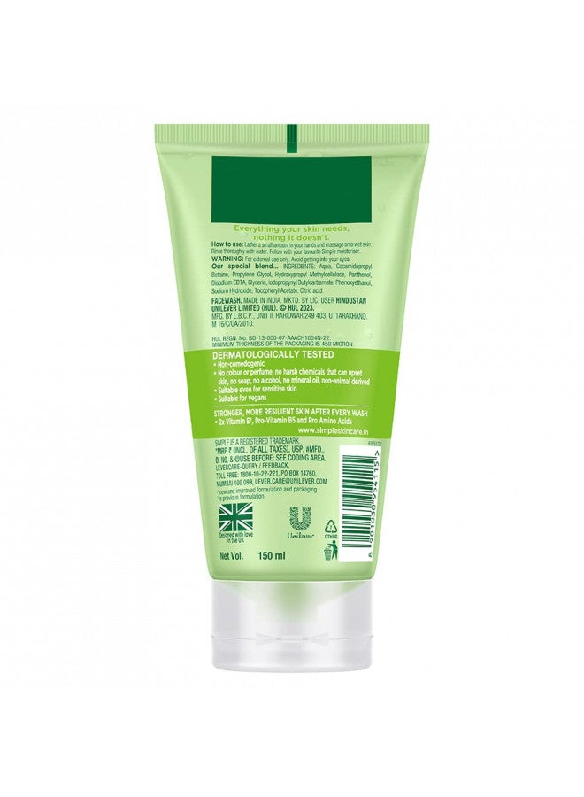 Simple Kind to Skin Refreshing Facial Wash Gel ,150 ml (5 Ounce)