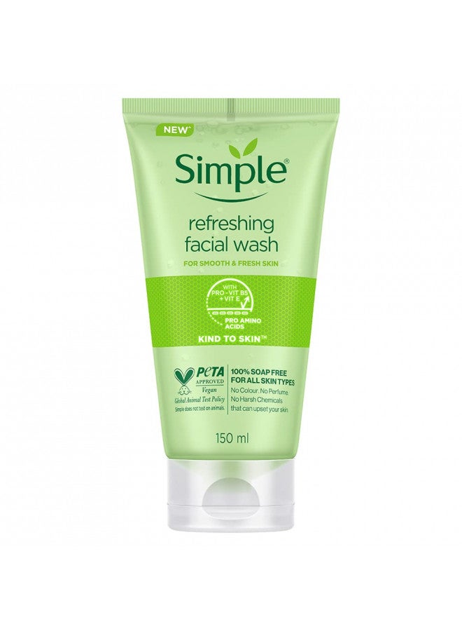 Simple Kind to Skin Refreshing Facial Wash Gel ,150 ml (5 Ounce)