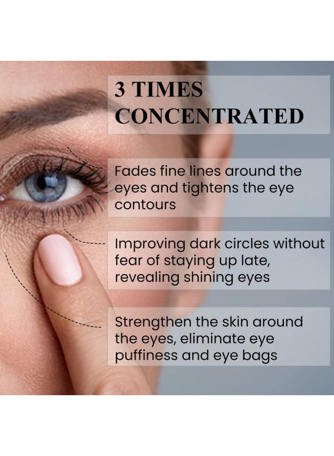 NEW Anti Aging Eye Cream for Dark Circles and Puffiness that Reduces Eye Bags, Crow's Feet, Fine Lines, and Sagginess in JUST 6 WEEKS. The Most Effective Under Eye Cream for Wrinkles (0.51 fl.oz)