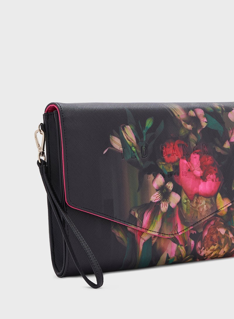 Safiah Printed Zip Over Wallets