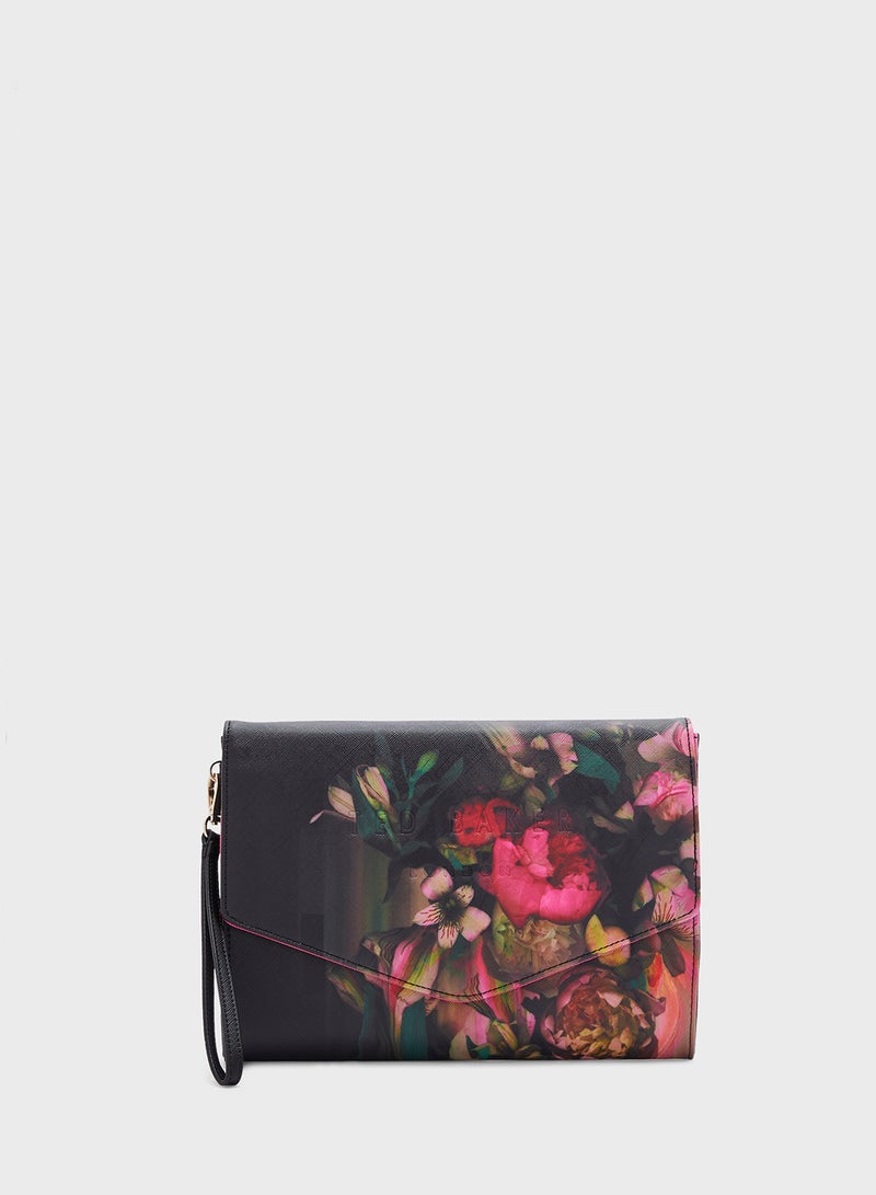 Safiah Printed Zip Over Wallets