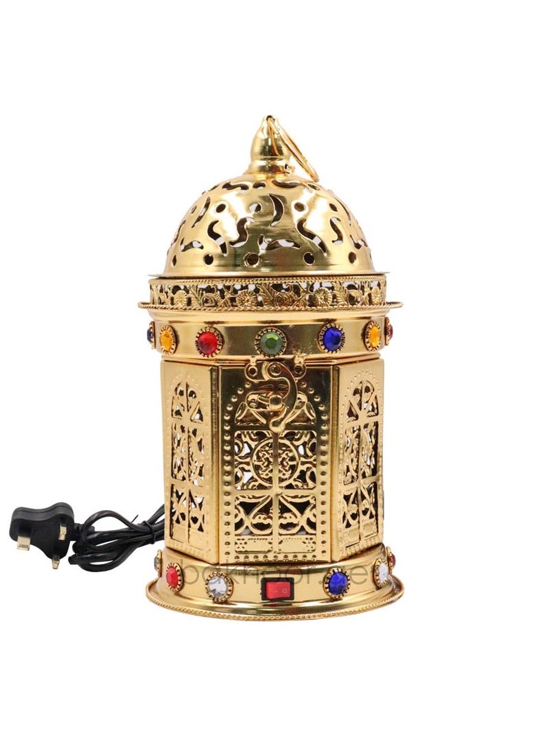 Bakhoor BoSidin – Elegant Electric Oud Bakhoor Incense Burner Mabkhara Gold – WF-A006