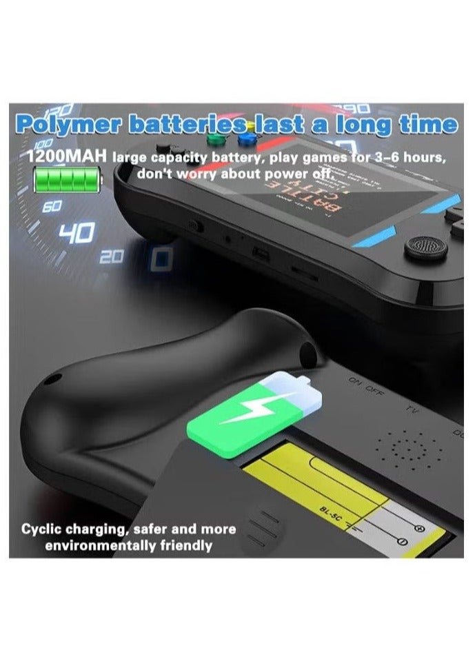 X7M Classic Handheld Game Console for Kids Retro Mini Game Console with 500 Classic Games Support TV Connection & Two Players for Kid