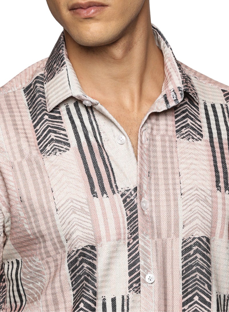 U.S. ELK Men's Printed Shirt | Half sleeves Hawaiian Men formal Shirts | Stylish and Versatile Casual Shirt For Men