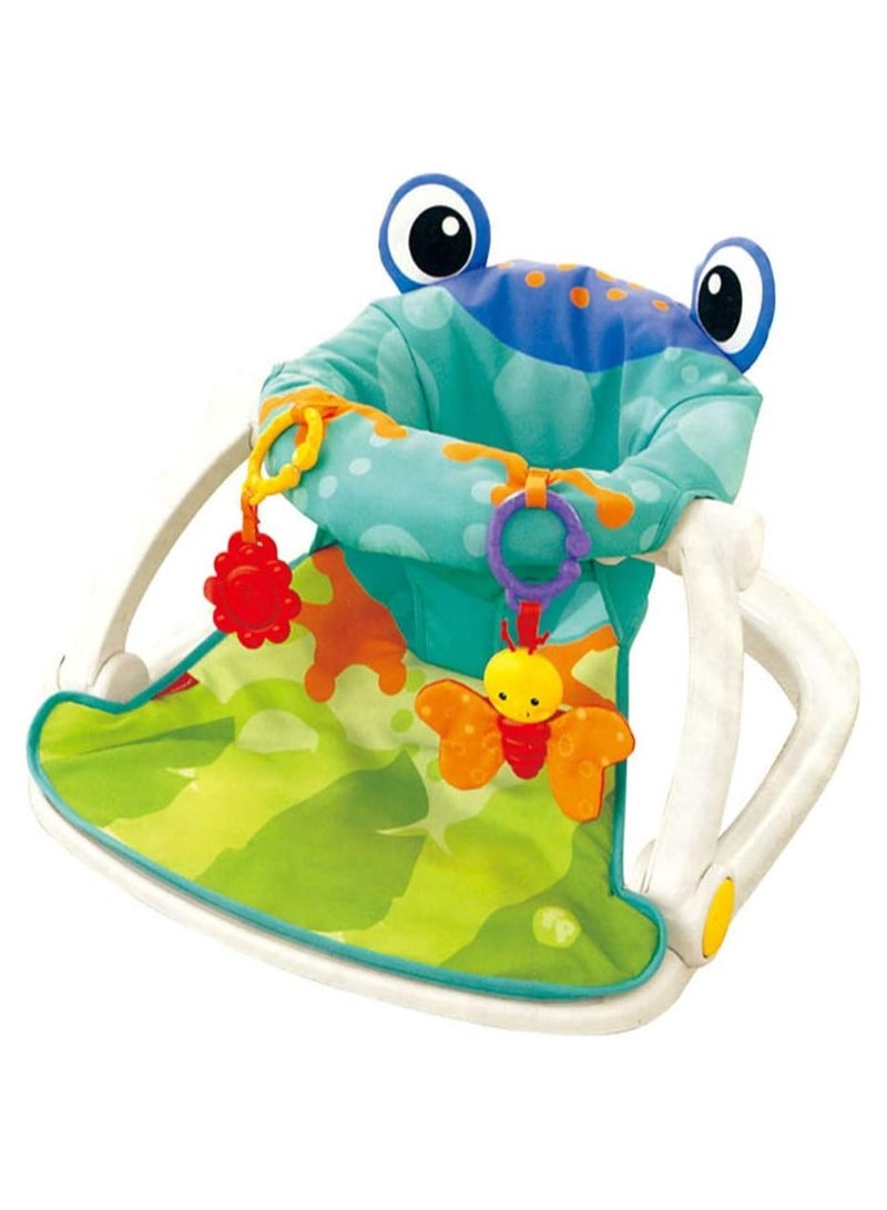 Sit-Me-Up Froggy Design Baby Foldable Floor Seat - Multicolour New