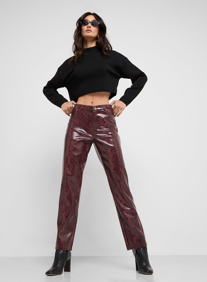 High Waist Snake Pants