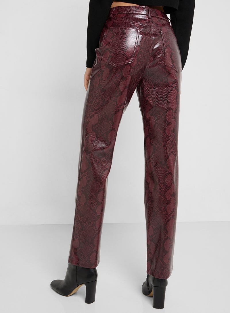 High Waist Snake Pants